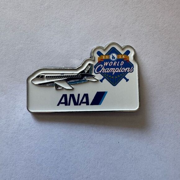 Air Nippon Airlines Exclusive ANA Los Angeles Dodgers World Series Pin 2024 MLB - Picture 1 of 2